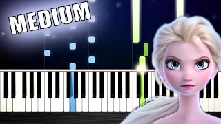 Idina Menzel, AURORA - Into the Unknown (Frozen 2) - Piano Tutorial (MEDIUM) by PlutaX chords