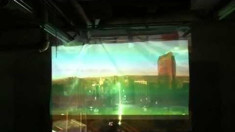 Dual-projection video installation