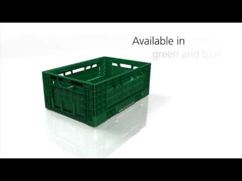 Animation green folding tray