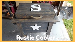 This is not meant to be a Step by Step directions to build a Rustic Cooler, just another design, not perfect but a simple design that 