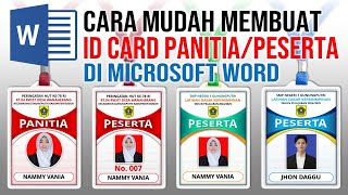 Cara Mudah Membuat ID Card Panitia Peserta di Word screenshot 2