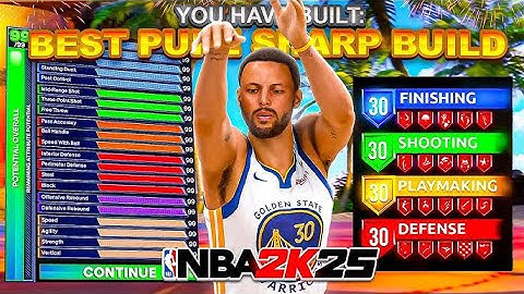 THIS NEW SPEED BOOSTING SHARP GETS BUCKETS! THE BEST SHARPSHOOTING BUILD IN NBA 2K25!