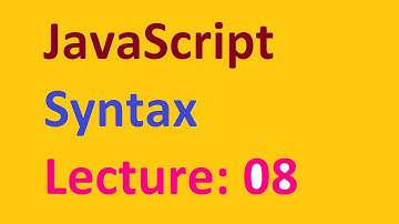 JavaScript Tutorial For Beginners #6 - Basic JavaScript Syntax & Rules by Saif Alam Khan