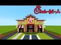 Minecraft Tutorial: How To Make A Chick-fil-A (Restaurant) "2019 City Tutorial"