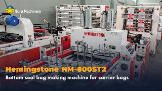 Hemingstone HM-800ST2 T-Shirt Bag Making Machine | Up to 240 Bags/Min