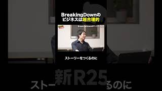 BreakingDownのビジネスは超合理的　#shorts #breakingdown #マーケティング #格闘技 #新R25