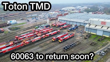 LOCOS at Toton TMD - With 60063 RUNNING & Under Test, 37607 Zooming By and 66004 Exiting the Depot!