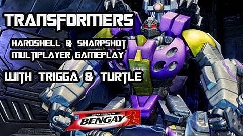 Transformers Fall of Cybertron - Hardshell and Sharpshot Gameplay w/ Trigga & Turtle