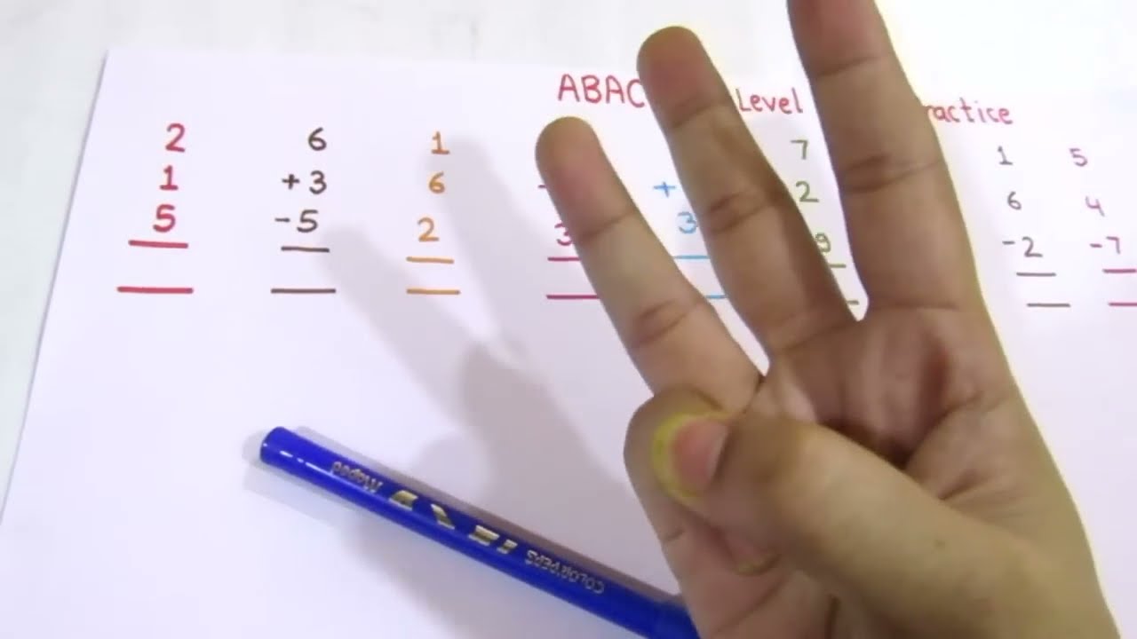 Finger Abacus (Part 1)- Abacus First Level Parctice Question Practice -  Youtube