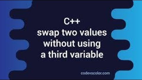 write a program that inputs two numbers swaps these value  without  using a third variable   in C++
