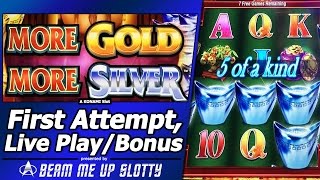 More Gold, More Silver Slot - First Attempt with 2 Quick Free Spins Bonuses