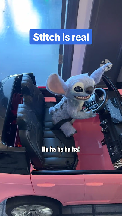 Stitch drives himself to the Lilo & Stitch press junket