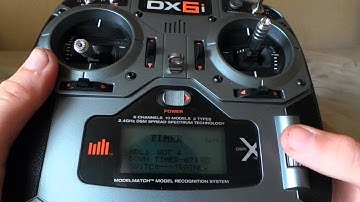 Setting a timer on a dx6i
