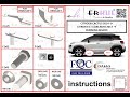 citroen c3 aircross 2017  / citroen cactus 2014  running boards installation / yan basamak montajı