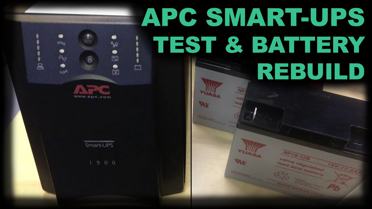 APC Smart-UPS 1500 New Batteries & Re-calibration - New Home Network Backup  Power Supply, Yuasa NP18 
