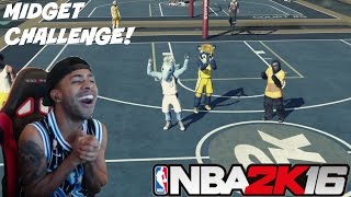 NBA 2K16| Entire Team Mascot Midgets!! MyPark Challenge! & Funny Moments