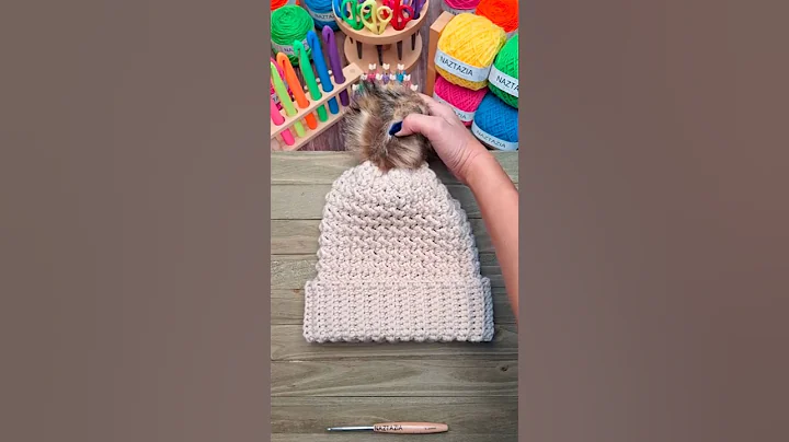 Easiest Crochet Hat Ever! (Rectangle Method) #shorts
