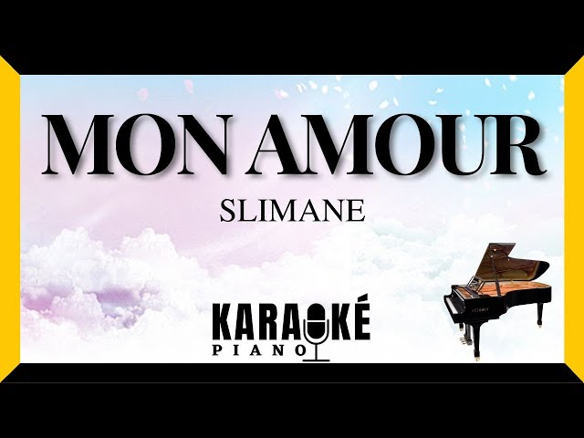 Karaoke - Slimane - Mon amour (Eurovision France 2024) 