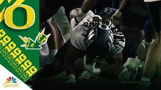 Oregon’s Noah Whittington NEARLY fumbles in White Out game vs. Penn State | Big Ten on NBC