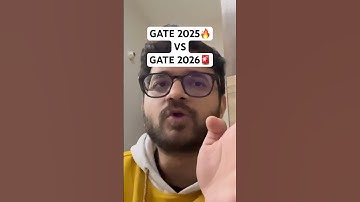 GATE 2025 vs GATE 2026🚨🔥 #gate2026 #gateexam #iit #jee #iitjee #iitjam #nit #neet #btech