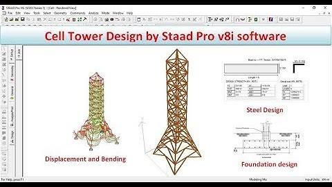 Cell tower design by Staad Pro V8i Software