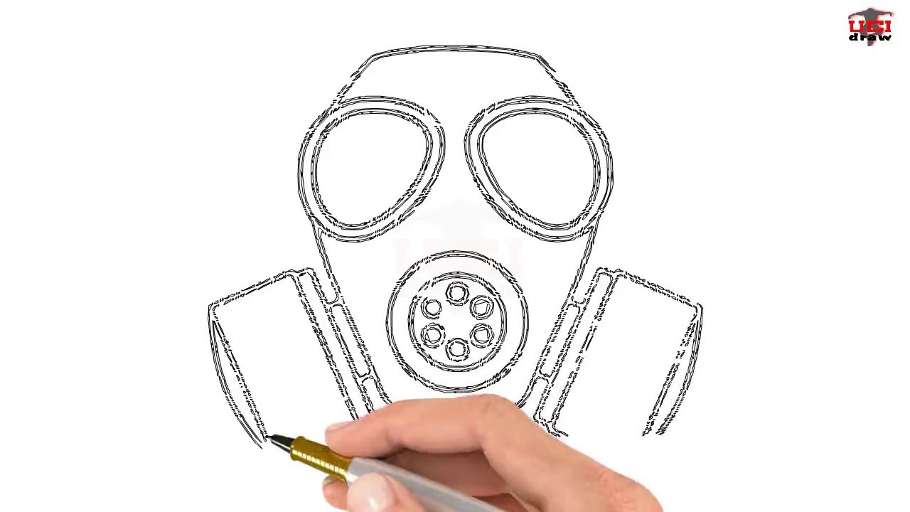 How To Draw Gas Mask Easy Youtube - vrogue.co