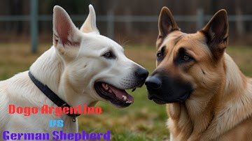 Dogo Argentino vs German Shepherd #DogoArgentino #GermanShepherd #WildlifeDocumentary #DogLovers