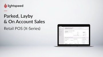 Parked, layby and on account sales