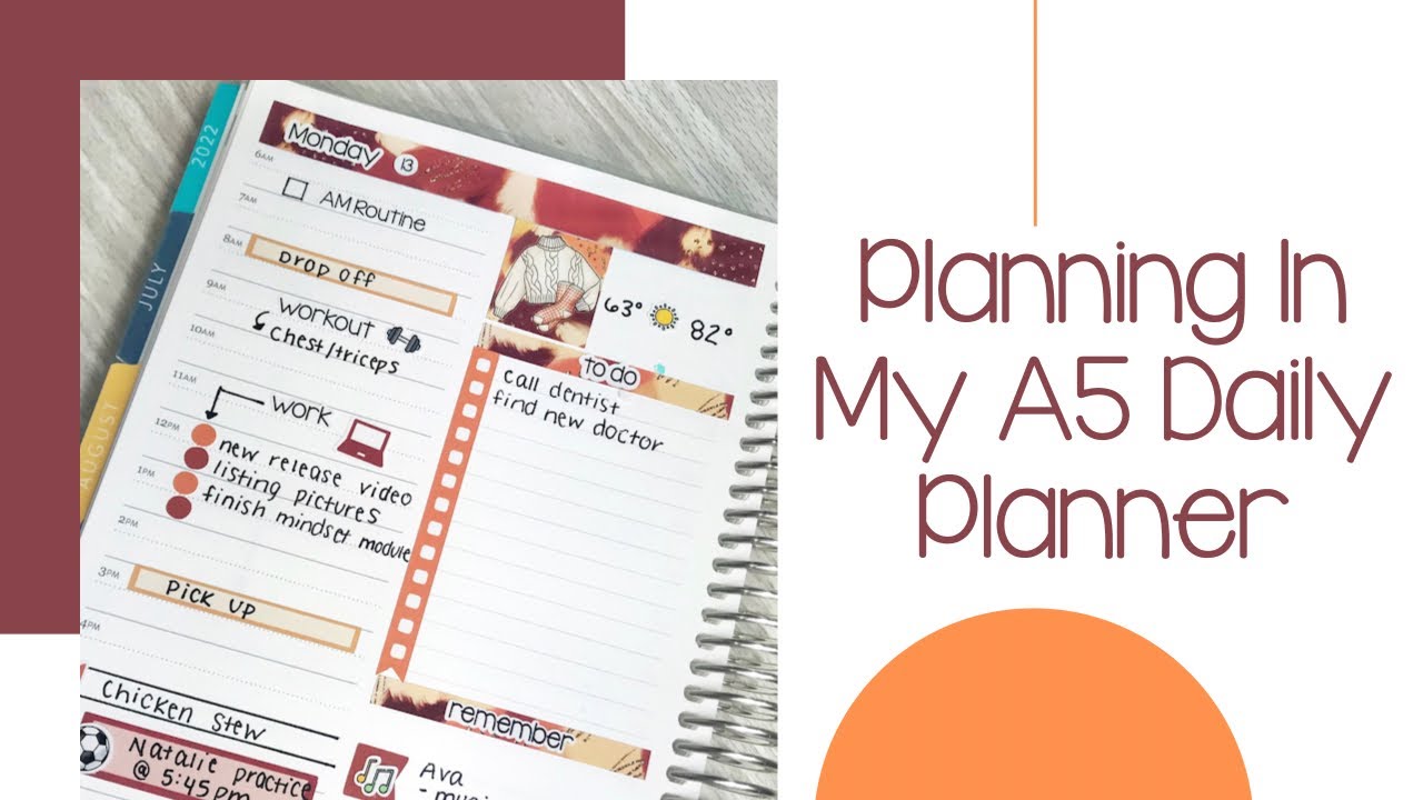DAILY PLAN WITH ME | Erin Condren A5 Daily Duo - YouTube