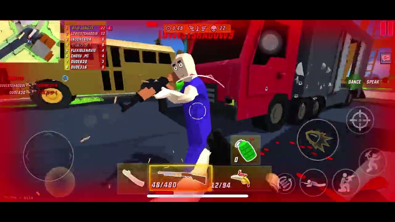 Noob gameplay shot gun và banana gun