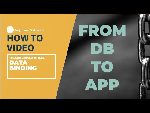 How to do Data Binding from Database to App | Neptune Software