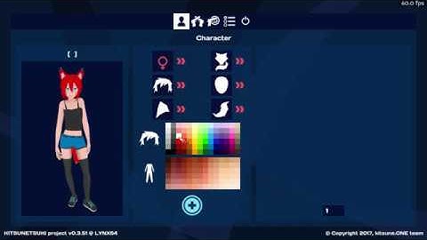 KITSUNETSUKI project: character customization, new weapon #panda3d #gamedev