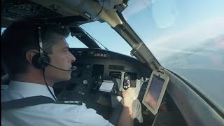 Cockpit View:  MANILA  Thunderstorm Approach