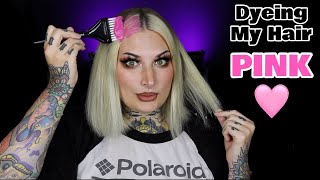 Dyeing My Hair Pink 💗 Pravana  Pretty In Pink 💗