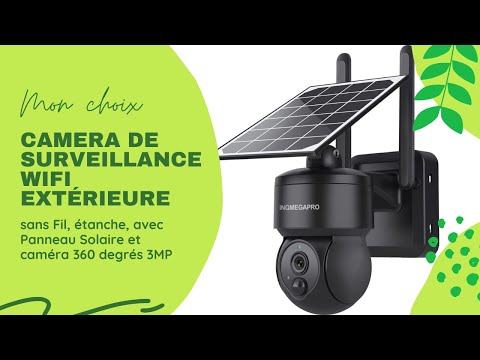 AOSU 2K Camera Surveillance WiFi Exterieure sans Fil, Solaire, 360°  Pan/Tilt, Camera Exterieur sans Fil, Vision Nocturne, Détection Mouvement  PIR, Étanche IP65, Audio Bidirectionnel, Alexa, 2,4Ghz