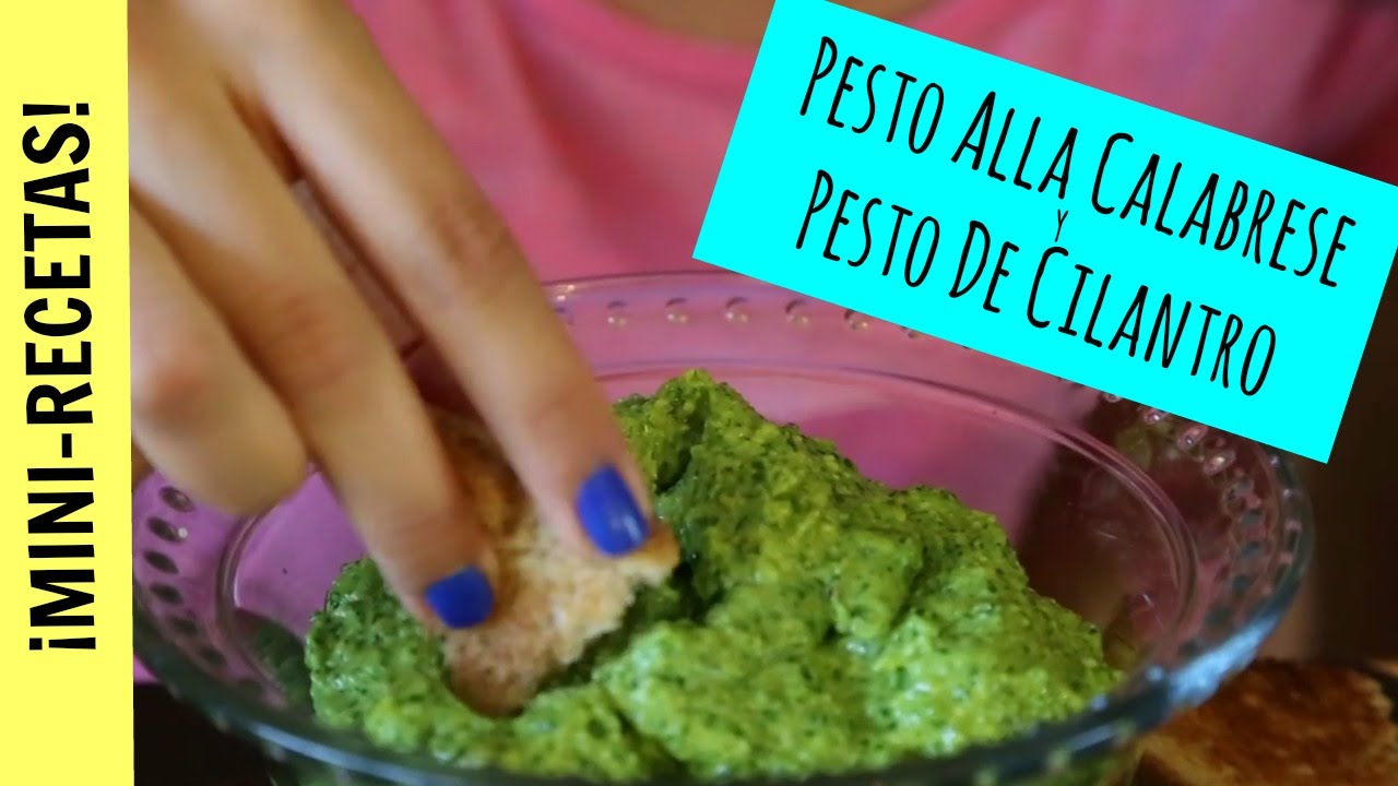 Pesto alla Calabrese y Pesto de Cilantro - Mini Receta La Cooquette