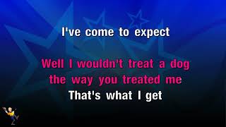 Video thumbnail of "I've Come To Expect It From You - George Strait (KARAOKE)"