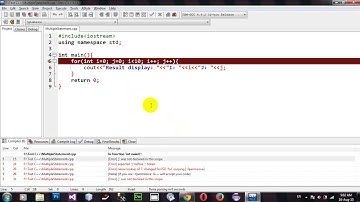How to Use Multiple For Loop Statement in C++ DevC++