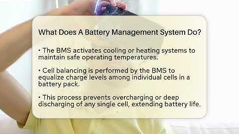 What Does A Battery Management System Do? - Talking Tech Trends