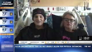 Nurse and teen cancer patient bond over extreme haircut