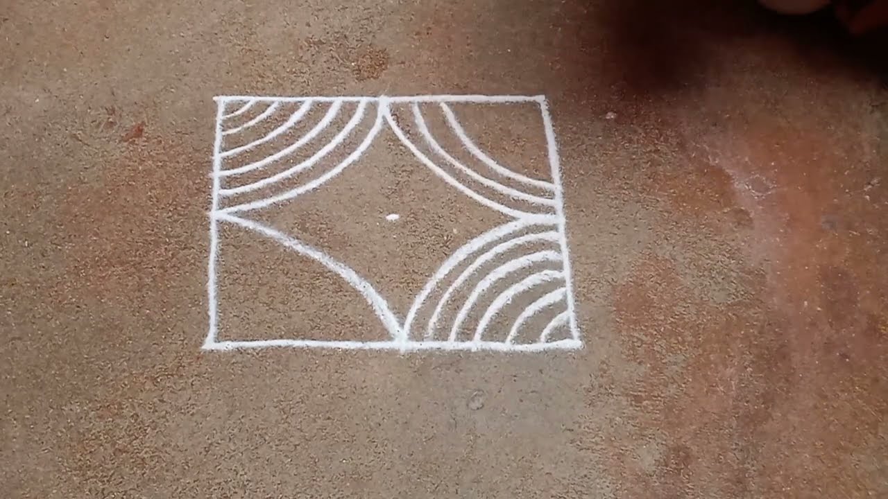 3*3 dots easy and simple lotus kolam/small kolam/kutty kutty kolangal ...