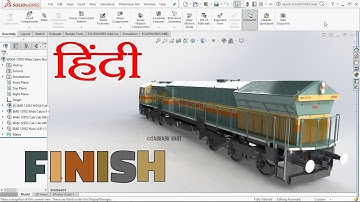 SolidWorks Train Modelling Tutorials - S01 E12: Finishing WDG4 [Hindi]