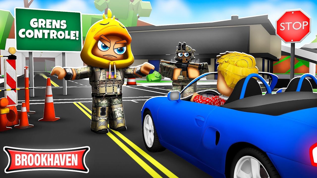 Ik Werk Bij De GRENS CONTROLE In Brookhaven! (Roblox)
