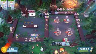 Overcooked 2 Campfire Cook Off lvl 1-1, 2 players co-op, 4 starts, 1824, PL