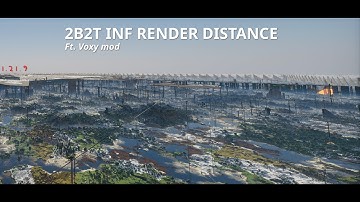 2b2t 100k² infinite render distance (voxy mod)