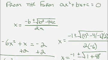 4.7 Quadratic Formula (Alg 2)