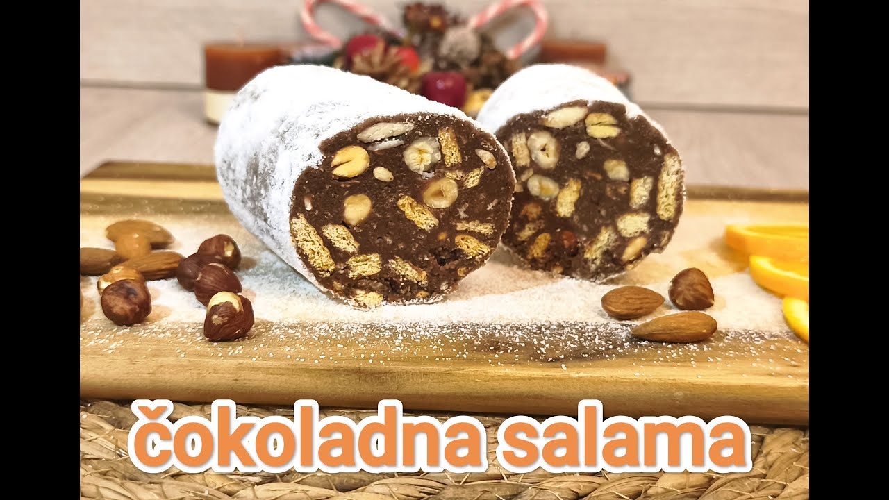 ČOKOLADNA SALAMA -Slatki Advent:4.kolačić! #kolači #recept #slatko #jednostavo #brzoilako
