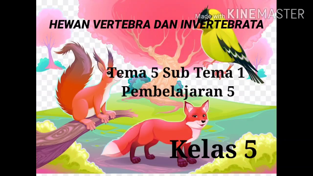  Hewan  Vertebrata  dan Invertebrata Kelas 5  Tema 1 Subtema 1 