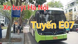 Xe buýt Hà Nội tuyến E07: Long Biên - Bờ Hồ - Khu đô thị Smart City | VIỆT NAM VLOG
