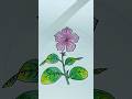 beautiful flower drawing 🏵️#shorts #art